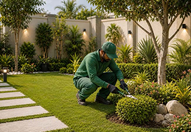 Garden maintenance services in dubai